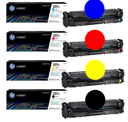 Original HP 207X Set W2210X-W2213X Toner LaserJet Pro M255 M282 M283