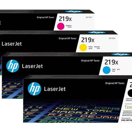 HP Original Toner Set 219X - 4er Multipack W2190X, W2191X, W2192X, W2193X