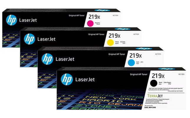 HP Original Toner Set 219X - 4er Multipack W2190X, W2191X, W2192X, W2193X