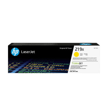 Original HP 219X Yellow Gelb W2192X Toner Color LaserJet Pro 3202 3302