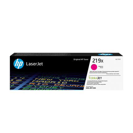 Original HP 219X Magenta Rot W2193X Toner Color LaserJet Pro 3202 3302