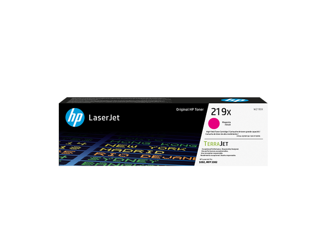 Original HP 219X Magenta Rot W2193X Toner Color LaserJet Pro 3202 3302